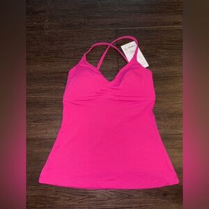 Athleta NWT pink triangle tankini A-C size‎ small